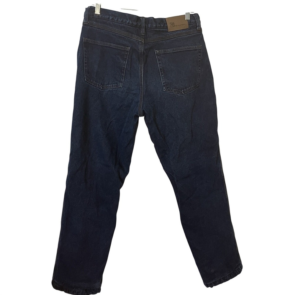 BC Clothing Mens 34x32 Fleece Lined Jeans Dark Wash Blue Stretch Straight Leg
